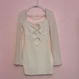 Outcast Boutique Cream Mini Dress